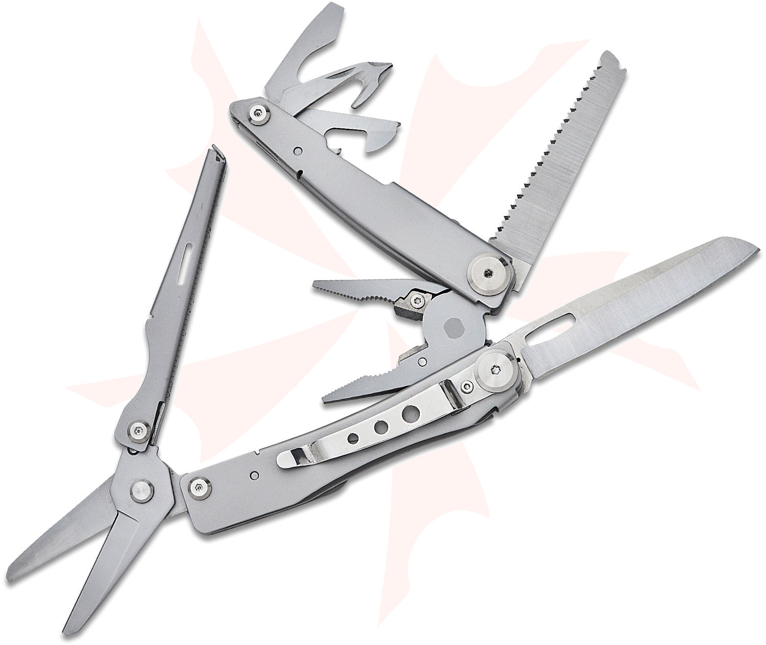 NexTool Flagship Pro Multi-Tool, Silver Stainless Steel Handles