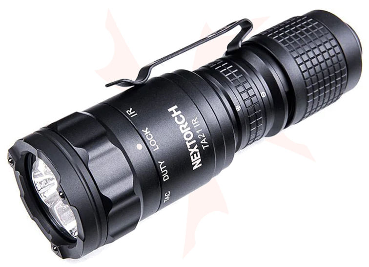 NexTORCH TA21 IR Rechargeable Compact LED Flashlight, 1300 Lumens