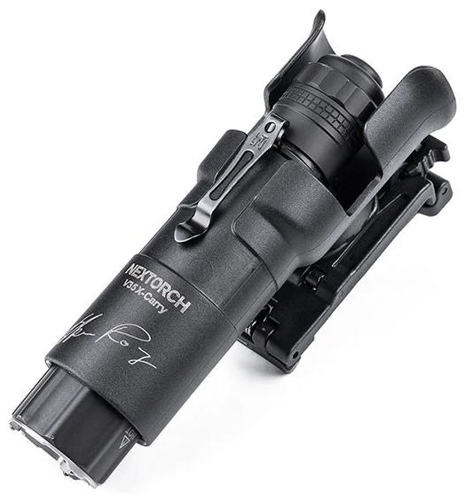 NexTORCH TA30C Rechargeable Tactical LED Flashlight Set, Black