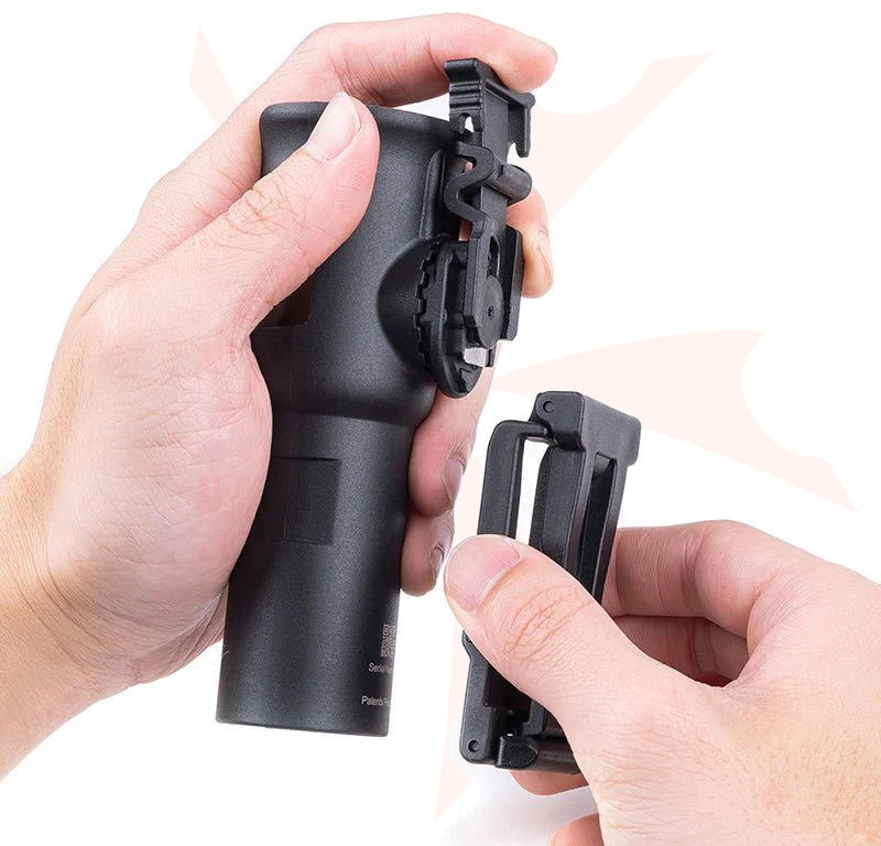 NexTORCH TA30C Rechargeable Tactical LED Flashlight Set, Black