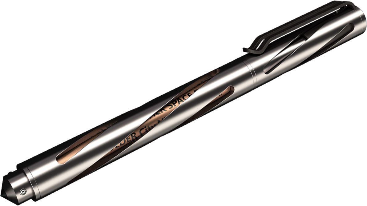 NITECORE NTP10 Titanium Tactical Pen w/ Tungsten Steel Tip Fisher Space Refill 