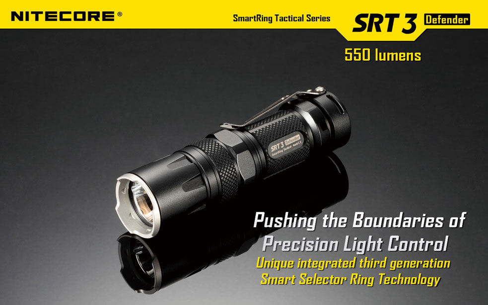 NITECORE SmartRing Tactical SRT3 Defender AA/CR123 LED Flashlight