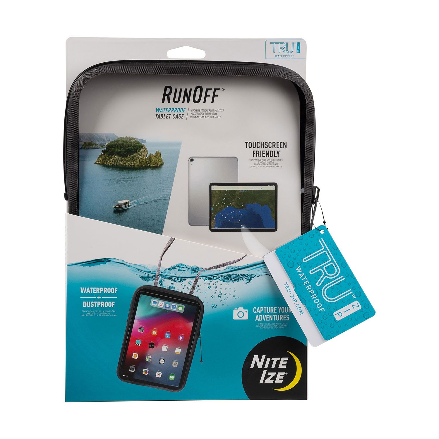 Nite Ize RunOff Waterproof Tablet Case with TRU Zip Technology