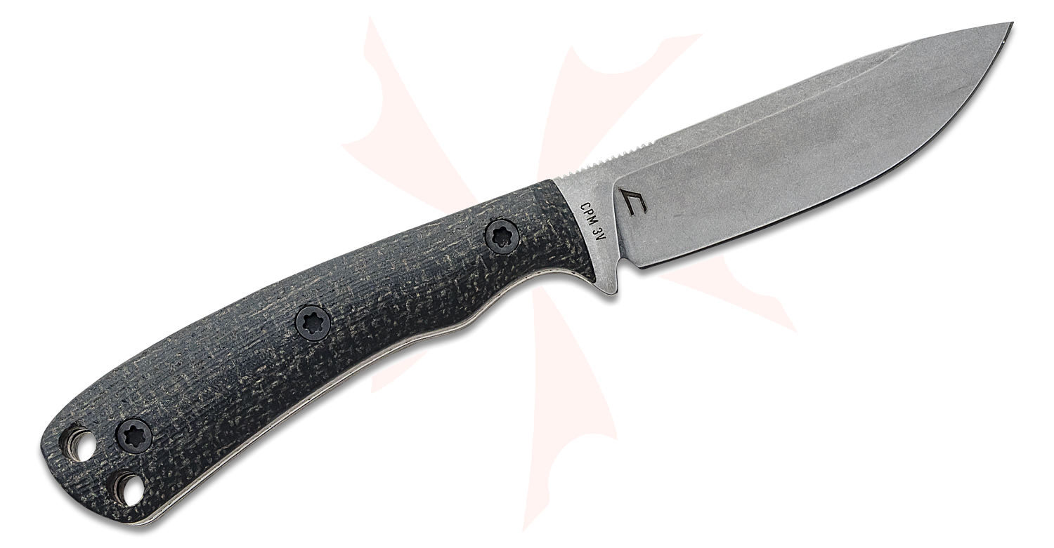 Norden Knives Ascent Fixed Blade Knife 3.75" CPM3V Stonewashed Drop