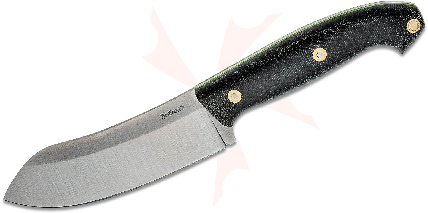 Nordsmith Canteen Knife 5.59" CPM154 Fixed Blade, Black Micarta