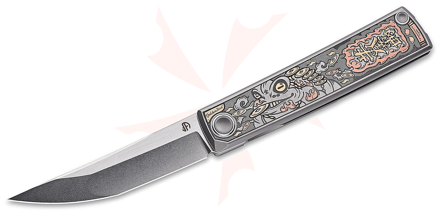 North Mountain Blade Kaiken Frame Lock Front Flipper Knife 3.5