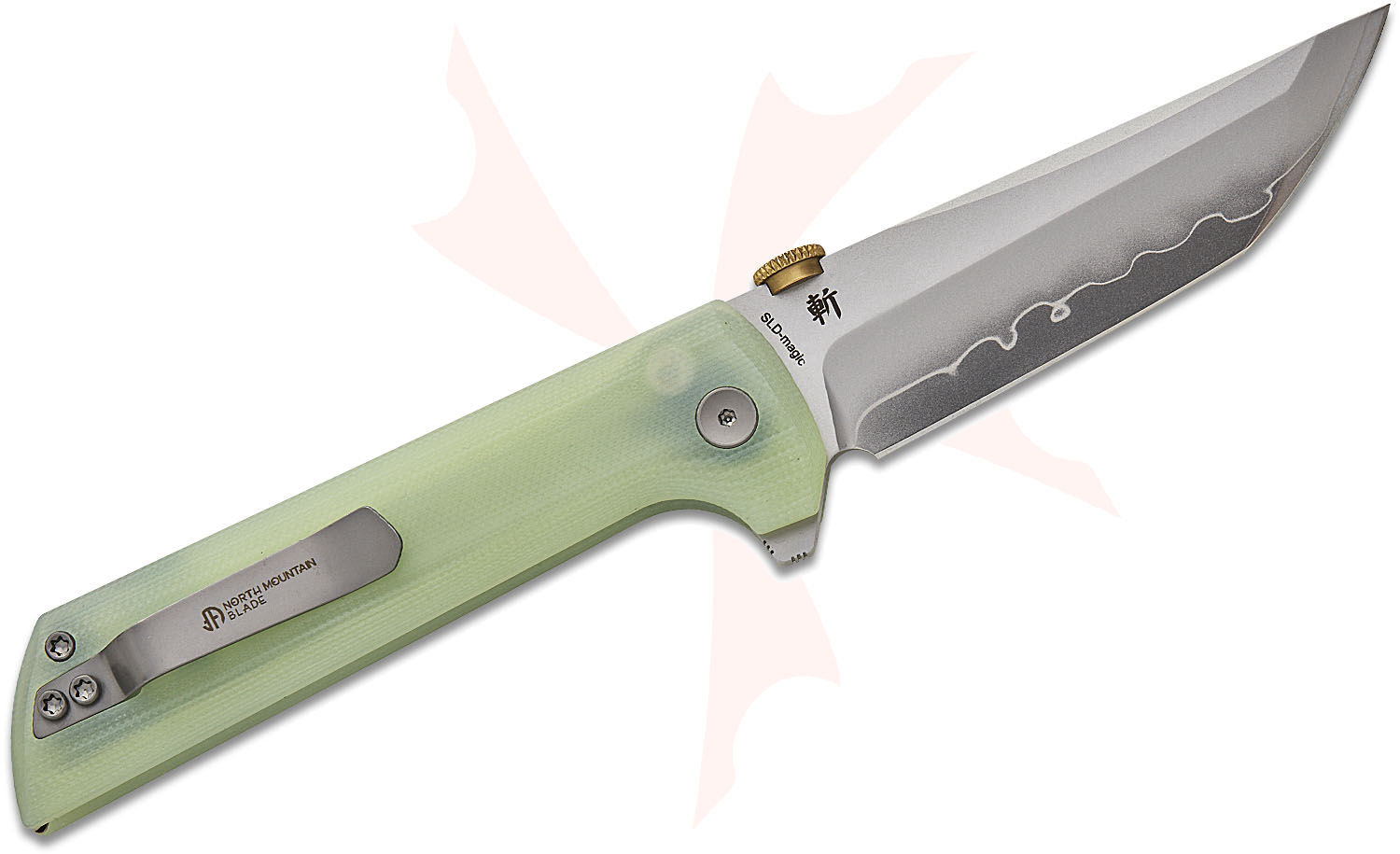 North Mountain Blade Chop 2 Button Lock Flipper Knife 3.5