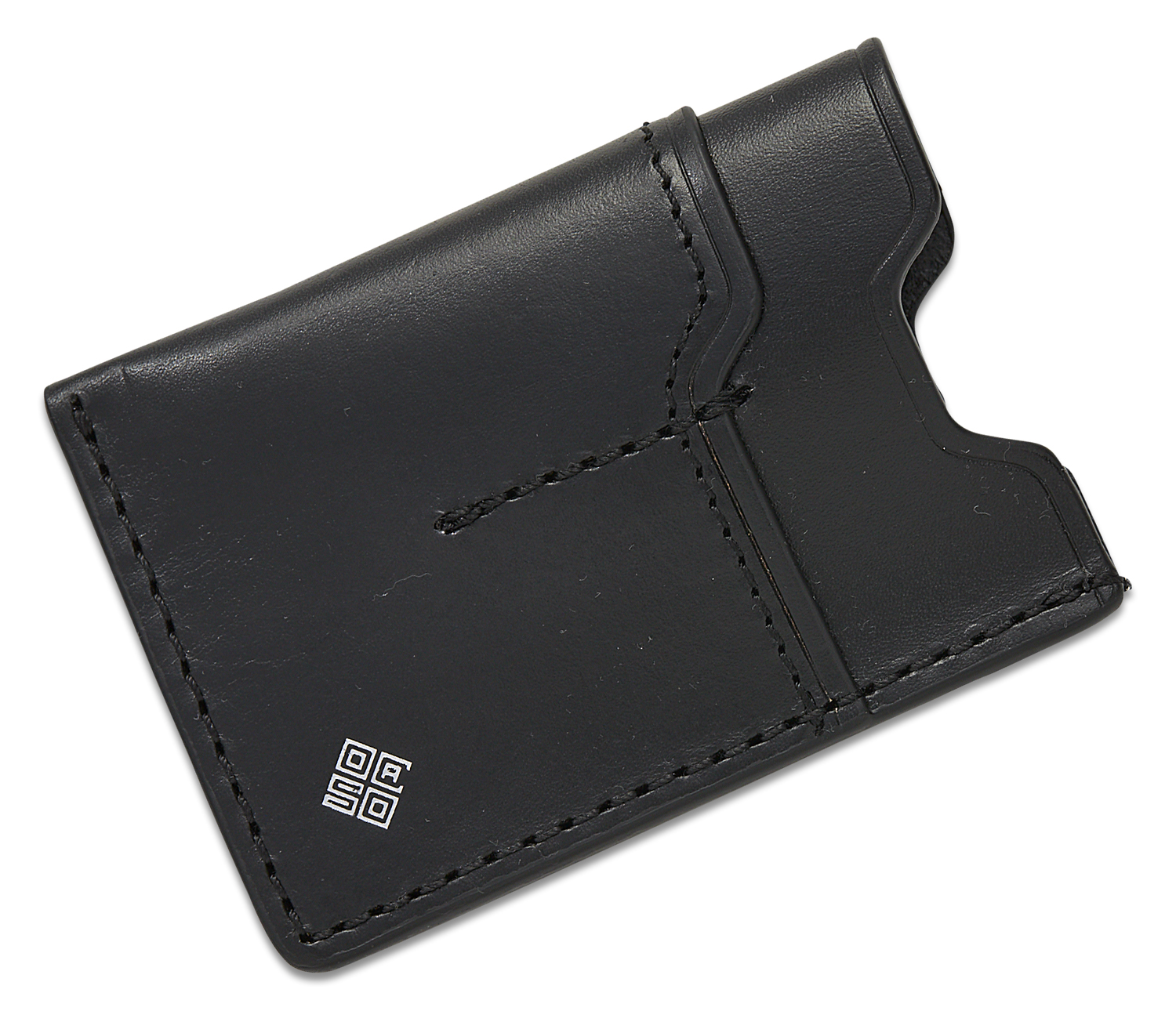 Ocaso Knives 85WAL Leather EDC Wallet with Money Clip - Black