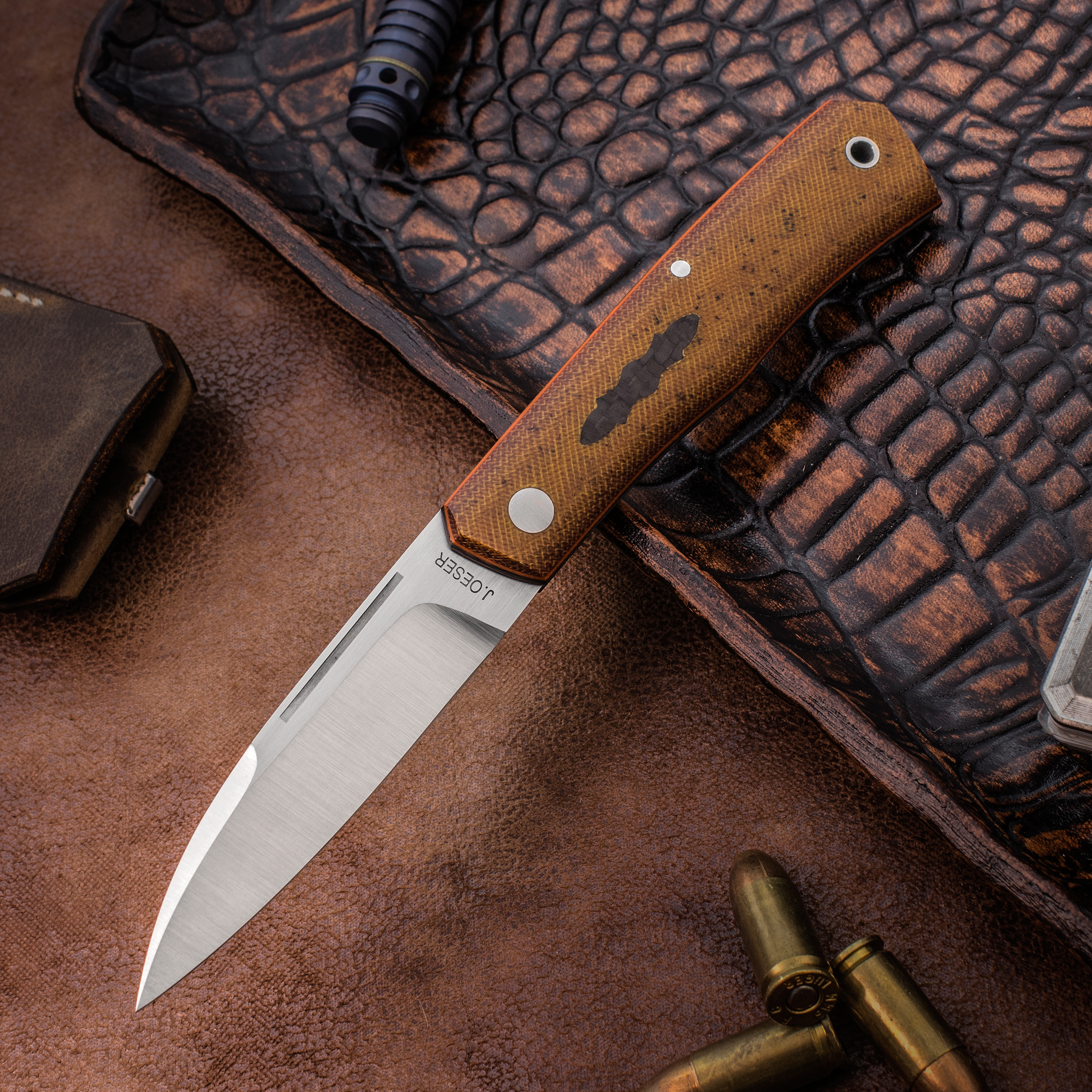 Jared Oeser Custom Solitude Traditional Folding Knife 3