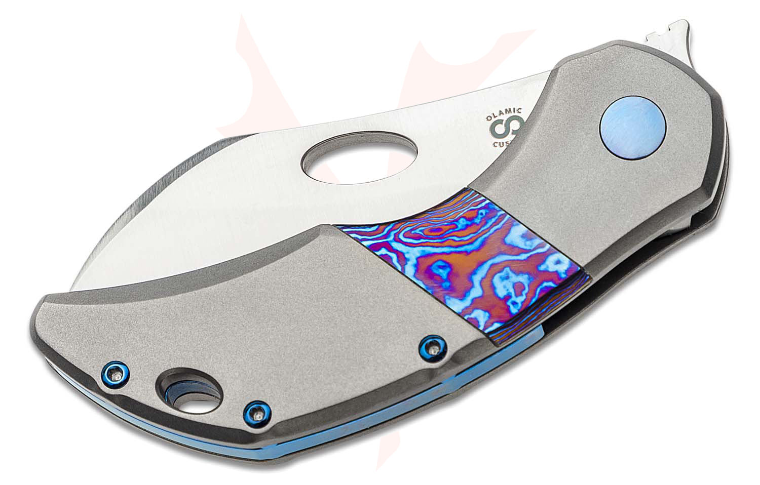 Mid-tech olamic busker +セラミックナイフ Olamic Cutlery Mid-Tech Busker Front Flipper Knife 2.5