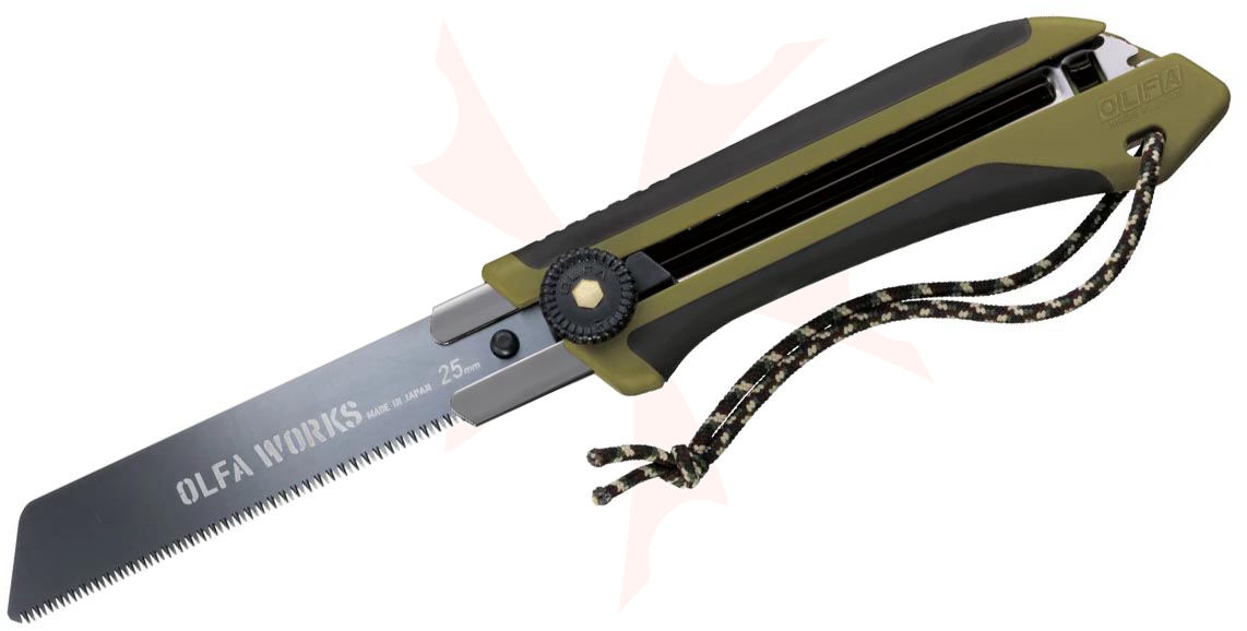 OLFA WORKS Retractable Bushcraft Saw 3.98