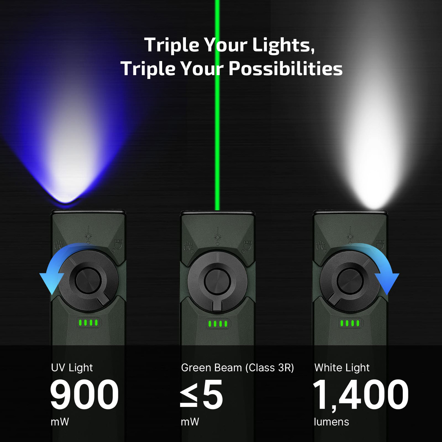 Olight Arkfeld Ultra Rechargeable Neutral White LED Flat