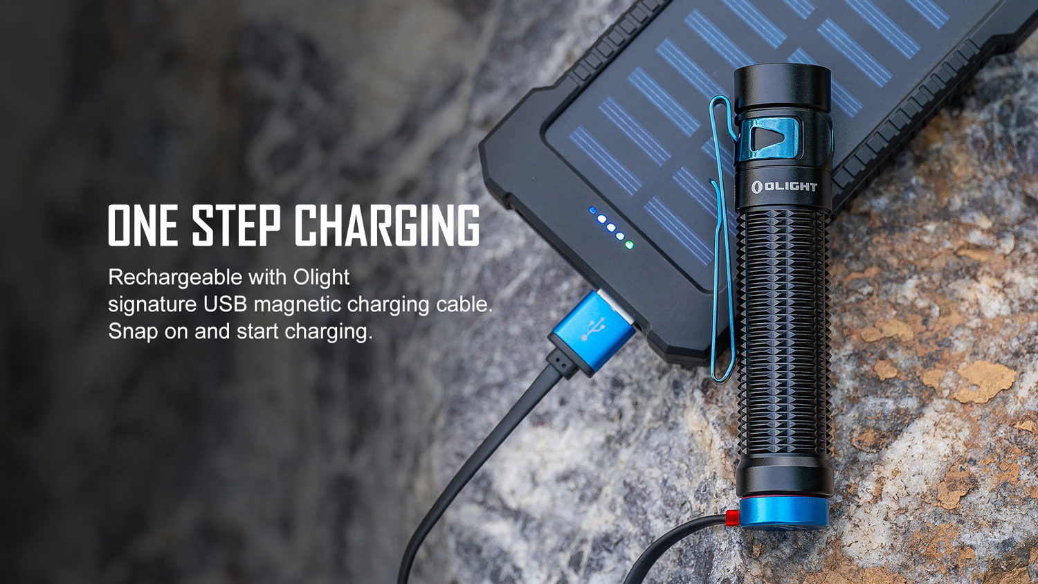 Olight Baton 3 Pro Rechargeable LED Flashlight, Black Lava, 1500 Max ...