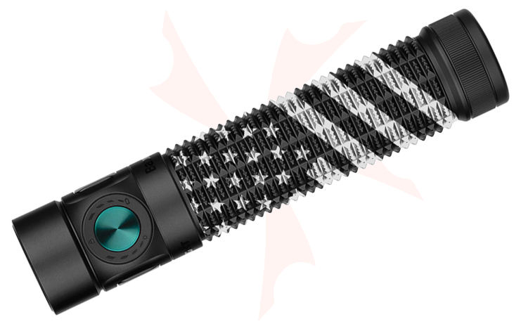 Olight Baton 4 Pro Rechargeable LED Flashlight, Matte Black