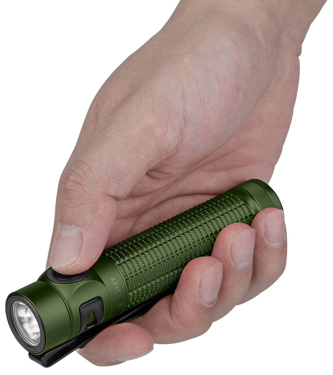 Olight Baton 4 Pro Rechargeable LED Flashlight, OD Green, 1600 Max