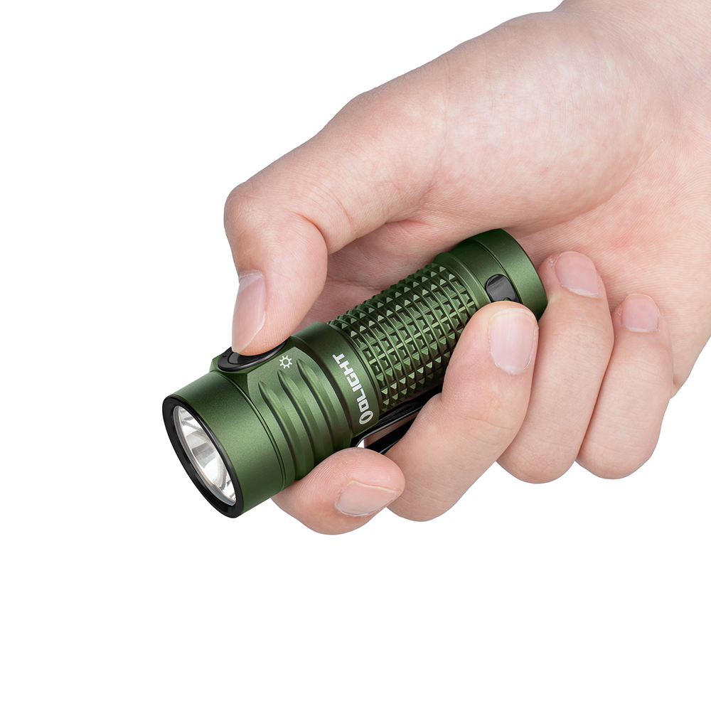 Olight Baton Turbo Rechargeable LED Flashlight, OD Green, 1000 Max
