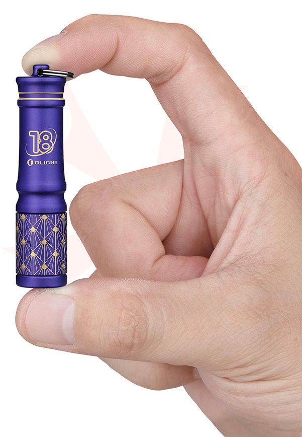 OLIGHT I3E EOS Torcia Portachiavi Mini Impermeabile IPX8, LED 90 Lumen Gittata 44m Lente TIR Batteria AAA Inclusa Per Campeggio Escusione Caccia Pesca Emergenza Sport All'apert (Blu Galattico - Foto 3