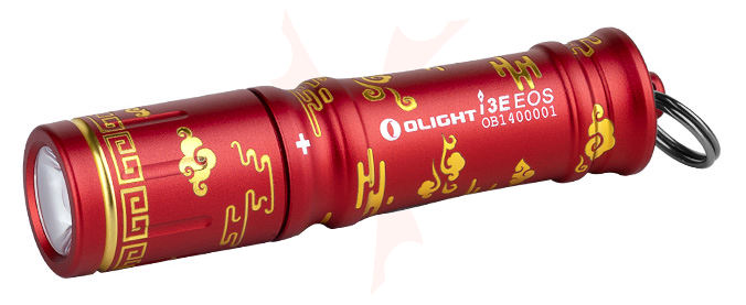 Olight i3E EOS Auspicious Clouds Keychain LED Flashlight, 90 Max