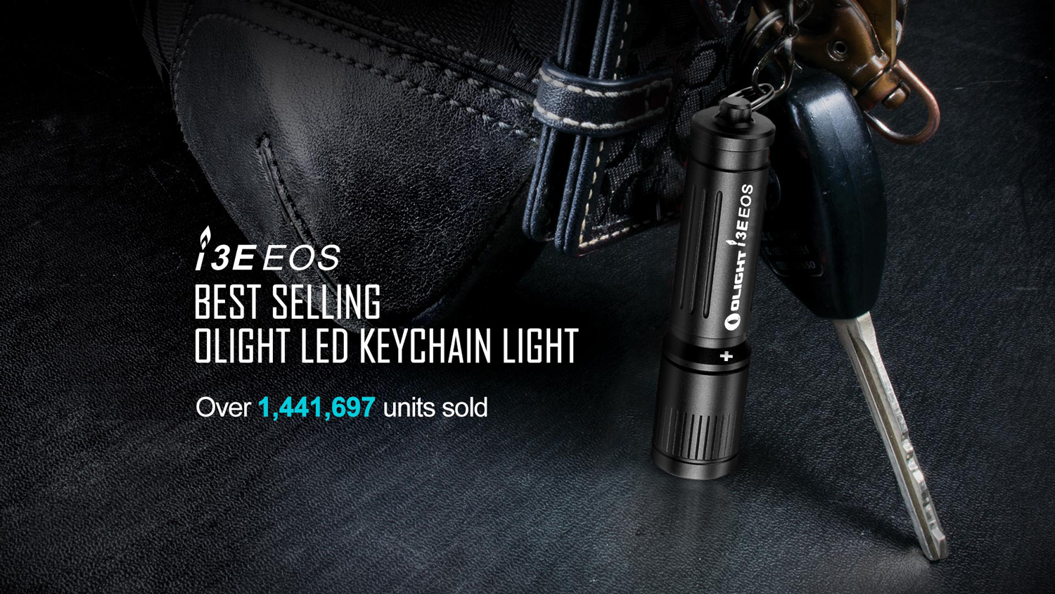 Olight i3E EOS Olight Blue Keychain LED Flashlight, 90 Max Lumens (1 x
