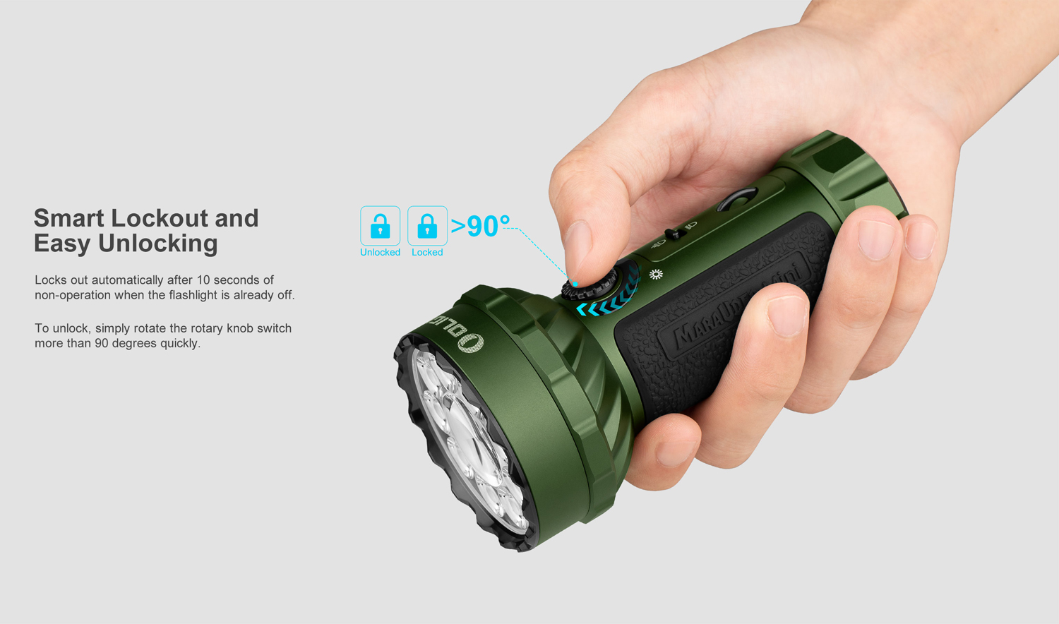 Olight Marauder Mini Variable-Output Rechargeable LED Floodlight