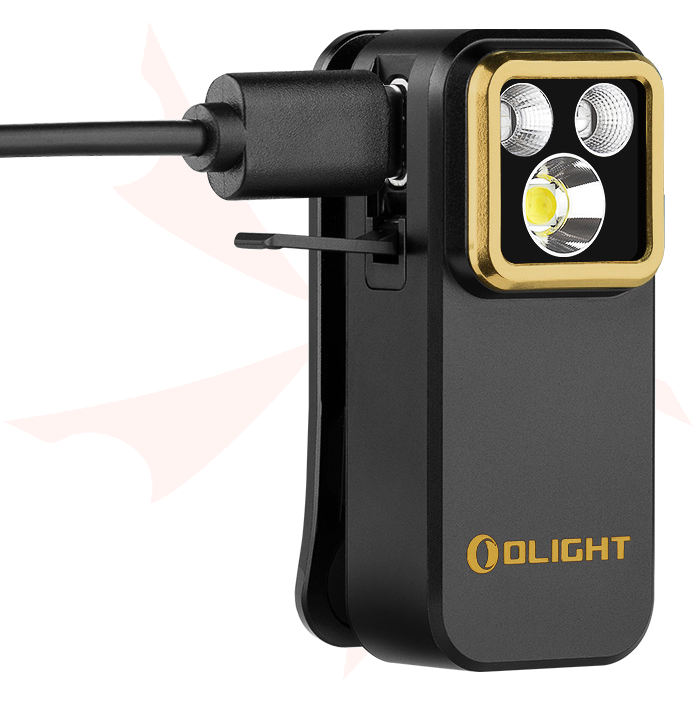 Olight Oclip Pro S Clip Light, Black, 600 Max Lumens - KnifeCenter