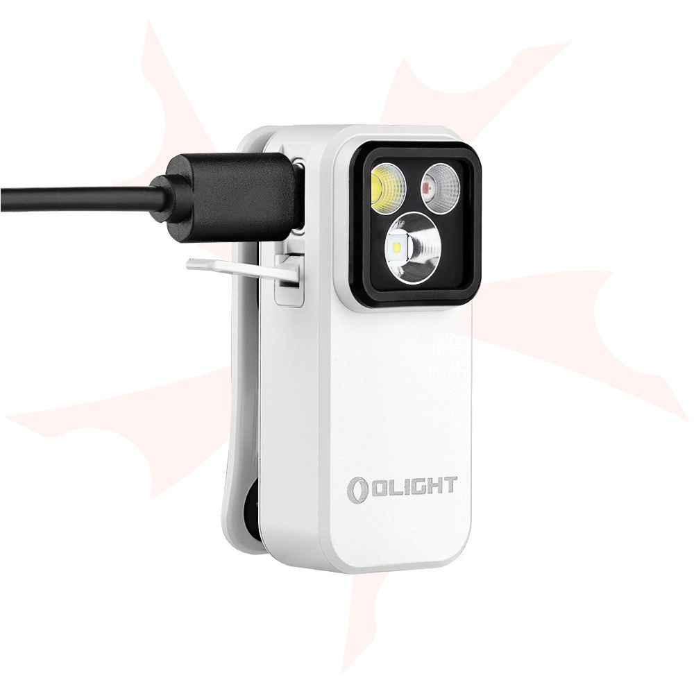 Olight Oclip Pro ホワイト Olight Oclip Pro Clip Light, White, 500 Max Lumens