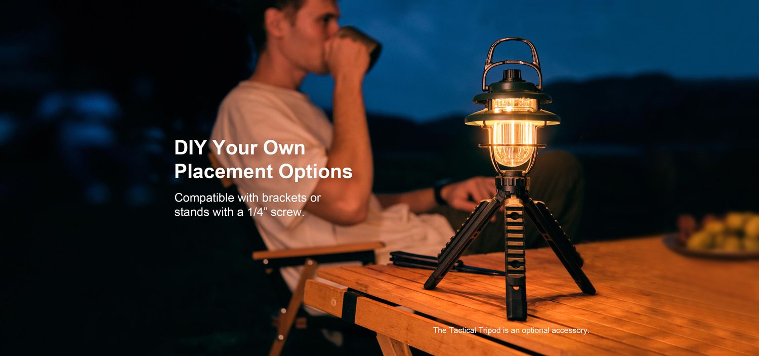 Olight Olantern CLassic Mini Camping Lantern Copper Metal 300 Lumens