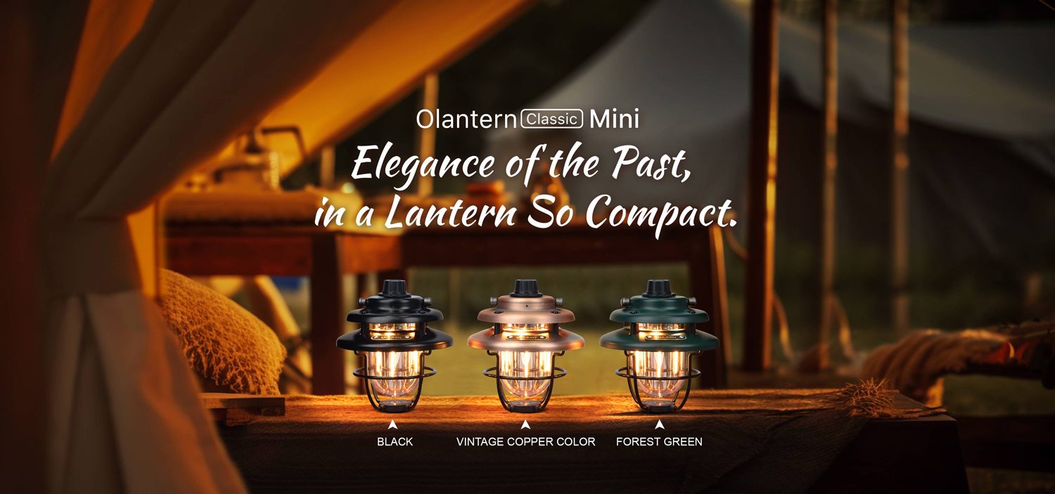 Olight OLantern Classic Mini Rechargeable LED Lantern, Vintage