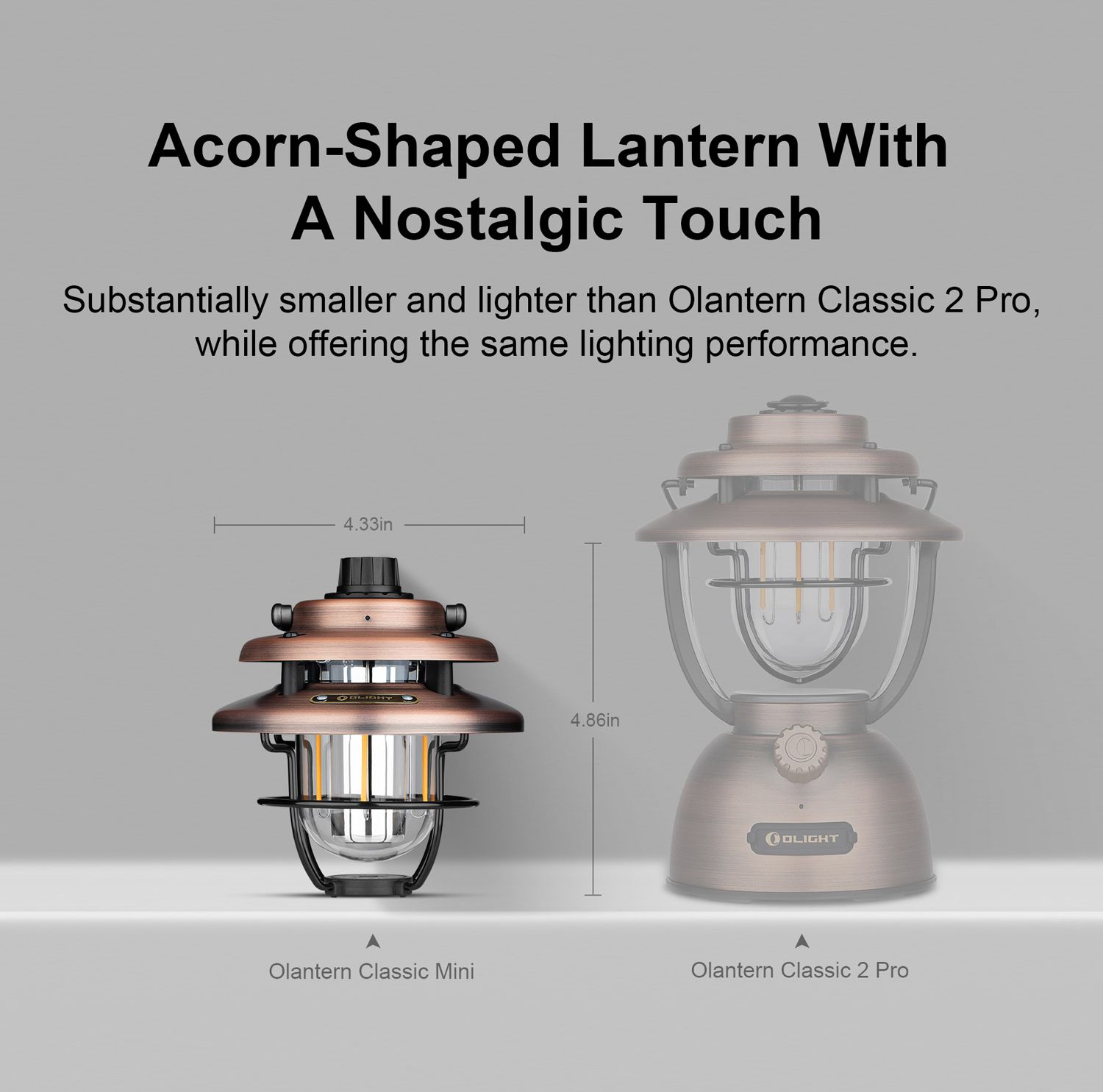 Vintage Copper Battery Operated LED Lantern (2-Pack)