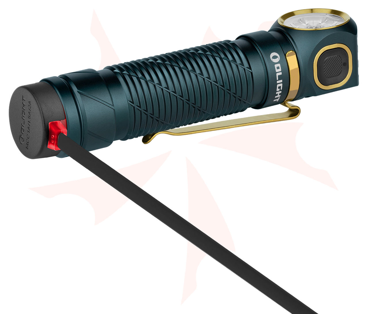 Olight Perun 3 Dream Blue Right-Angle Rechargeable LED Flashlight