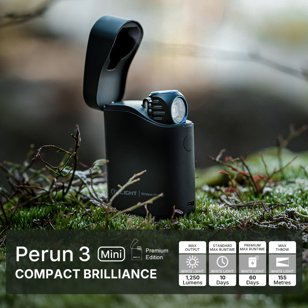 Olight Perun 3 Mini Premium Edition Right-Angle Rechargeable LED