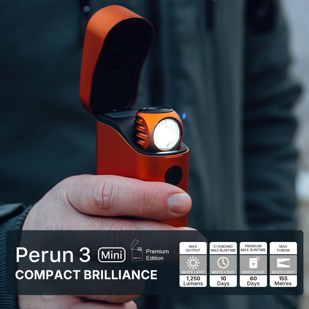 オーライト　olight Perun 3 Mini premium オレンジ Olight Perun 3 Mini Premium Edition Right-Angle Rechargeable
