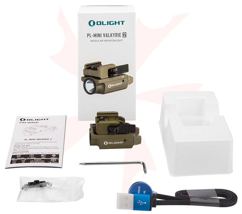 Olight PL-MINI 2 Valkyrie Compact LED Weaponlight, 600 Max