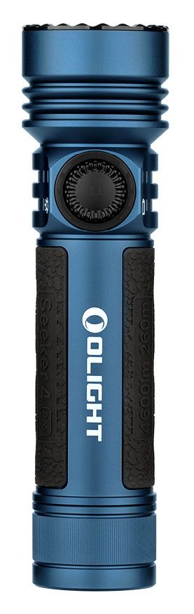 Olight Seeker 4 Pro Rechargeable Cool White LED Flashlight, Midnight Blue,  4600 Max Lumens