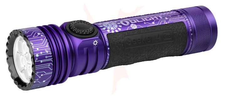 オーライト Seeker4 Proサイバーバイオレット　懐中電灯 olight Olight Seeker 4 Pro Rechargeable Cool White LED Flashlight, Cyber