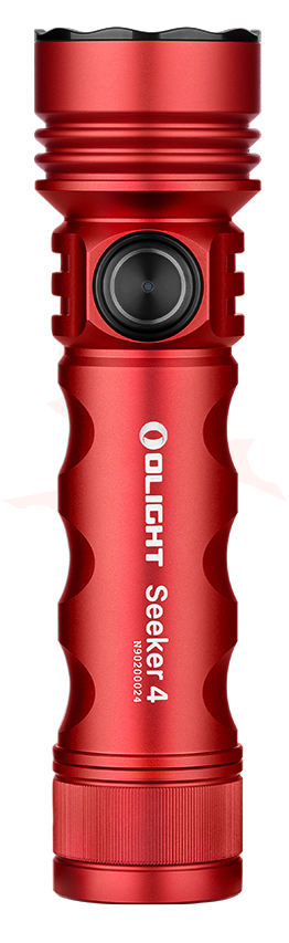 Olight Seeker 4 Rechargeable LED Flashlight, Red, 3100 Max Lumens