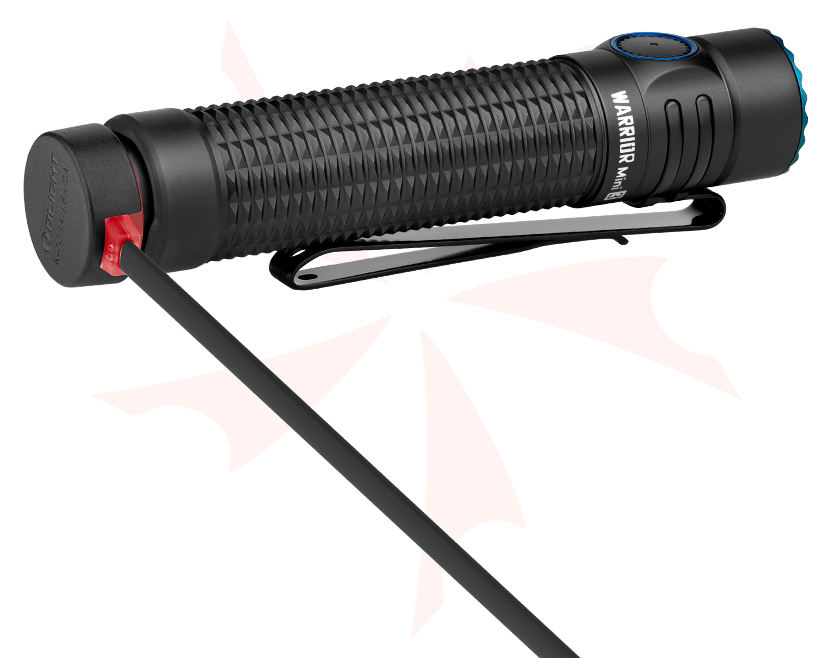 Olight Warrior Mini 3 Rechargeable LED Tactical Flashlight, Black