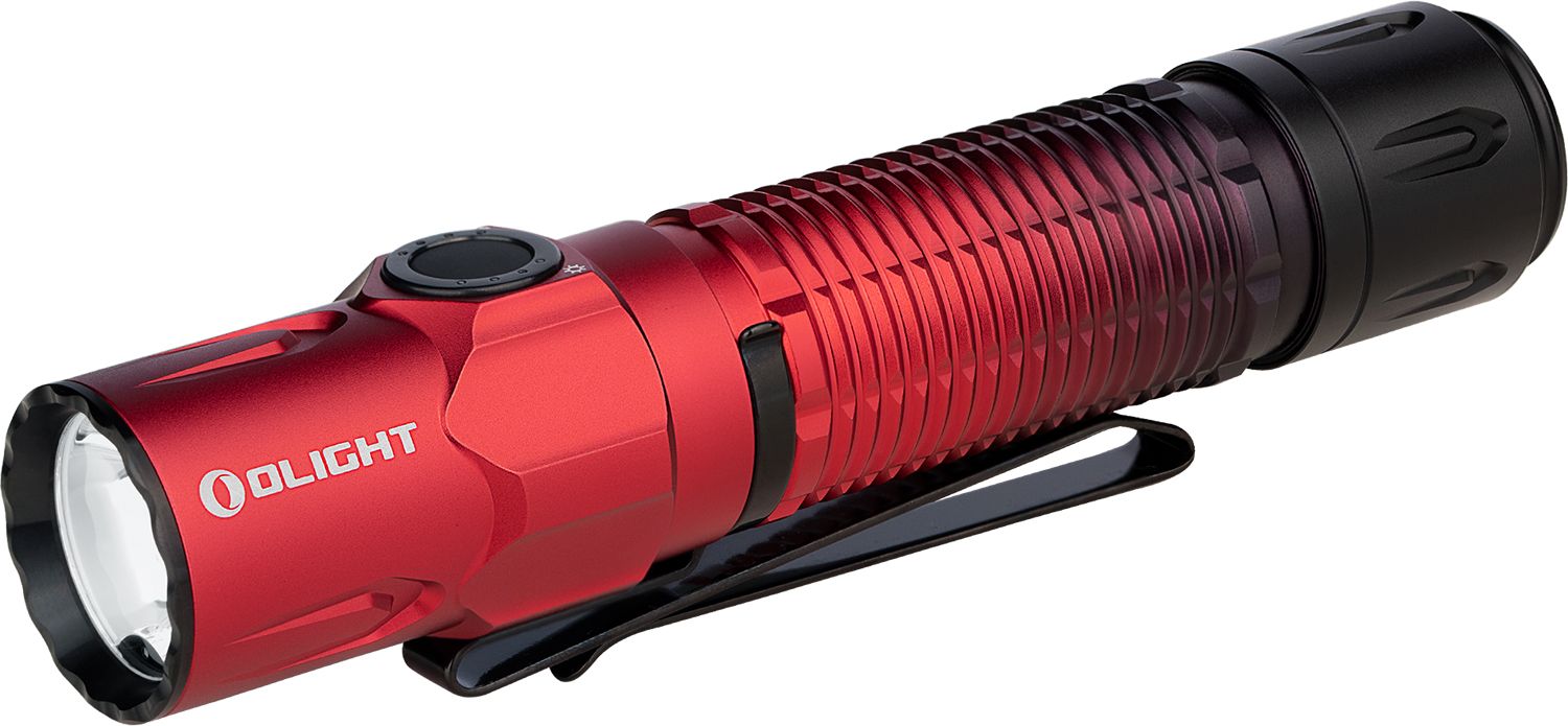 Olight Warrior 3S Limited Edition Tactical Rechargeable LED Flashlight,  Scarlet Gradient, 2300 Max Lumens