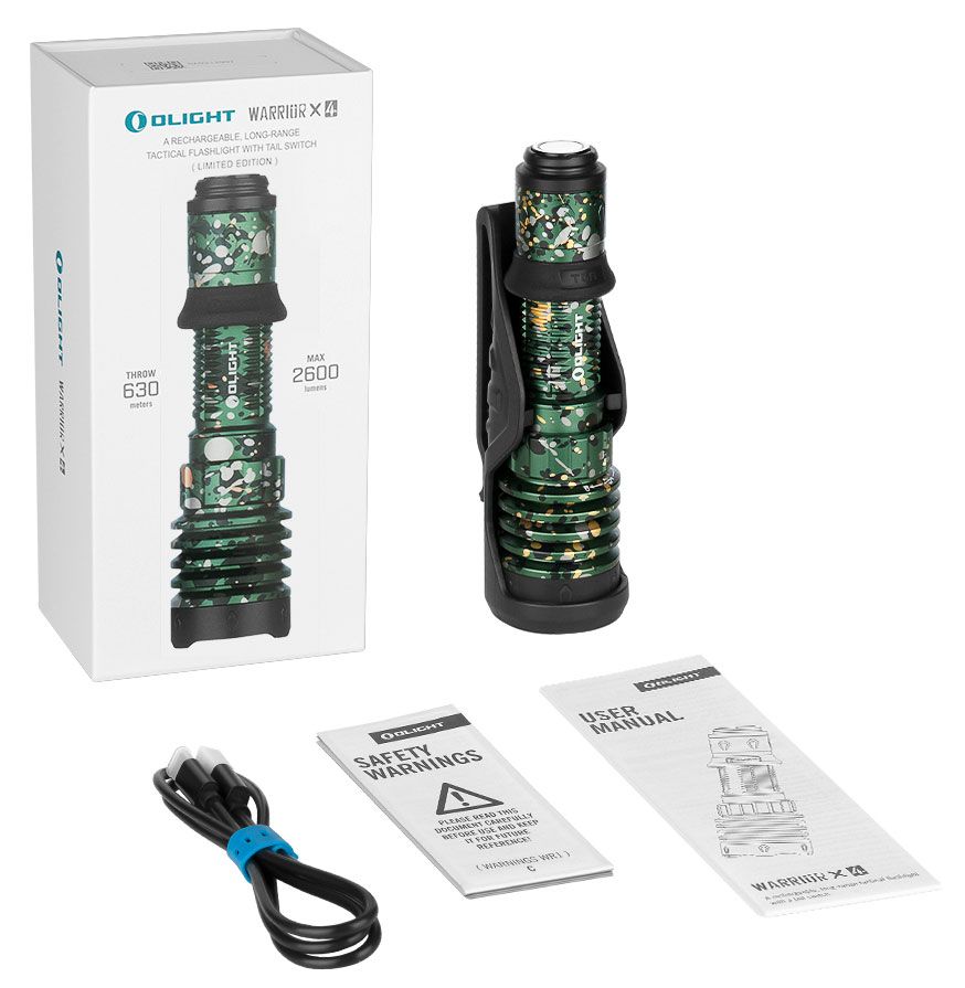 Olight Warrior X 4 Limited Edition Tactical Rechargeable LED 