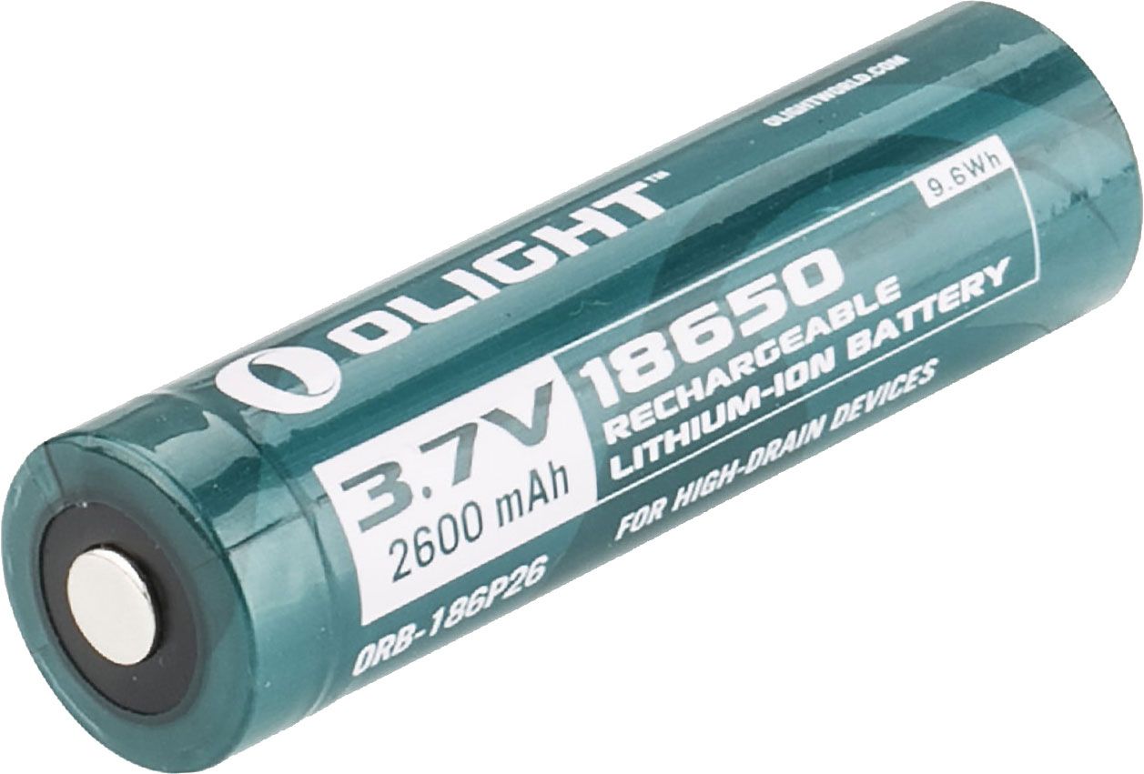 width Counterpart Incense Olight 2600mAh-18650 Rechargeable Lithium-Ion Battery - KnifeCenter - 2600  18650 - Discontinued