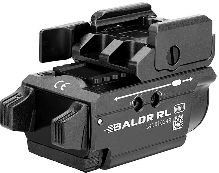 Olight BALDR RL Mini LED Weaponlight with Red Laser, Black, 600