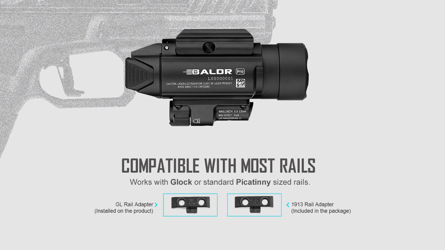 Olight Limited Edition Baldr Pro LED Weaponlight, Midnight Blue