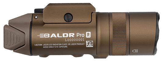 Olight Baldr Pro R Desert Tan - 1350 Lumen LED Weapon Light & Green Laser