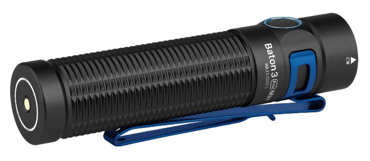 Olight Baton 3 Pro Max Rechargeable EDC Flashlight (Black, Neutral White  LED) 