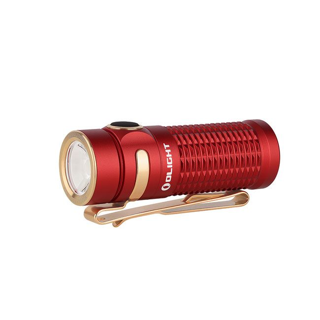 1200 Lm Flashlight w/ Wireless Charging Case Details about   Olight Baton 3 Red Premium Edition 