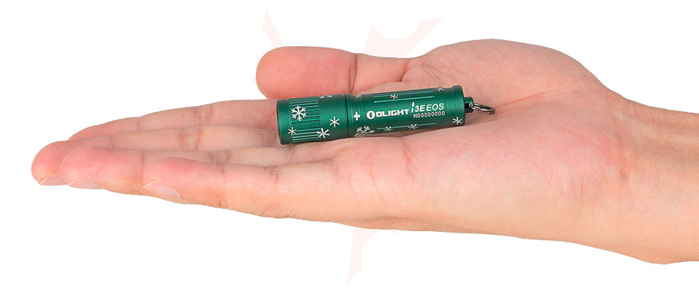 Olight i3E EOS Snowflake Green Keychain LED Flashlight, 90