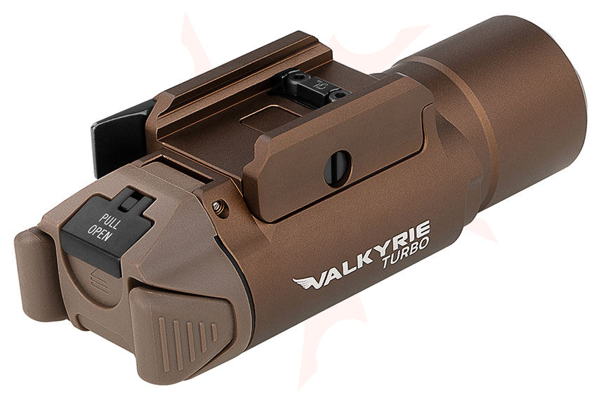 Olight Valkyrie Turbo LEP Weaponlight, 250 Max Lumens, Desert Tan