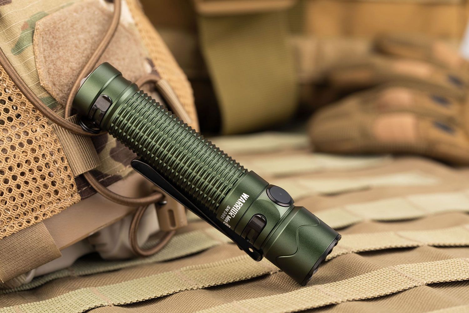Olight Warrior X Pro Tactical LED Flashlight, OD Green, 2250 Max
