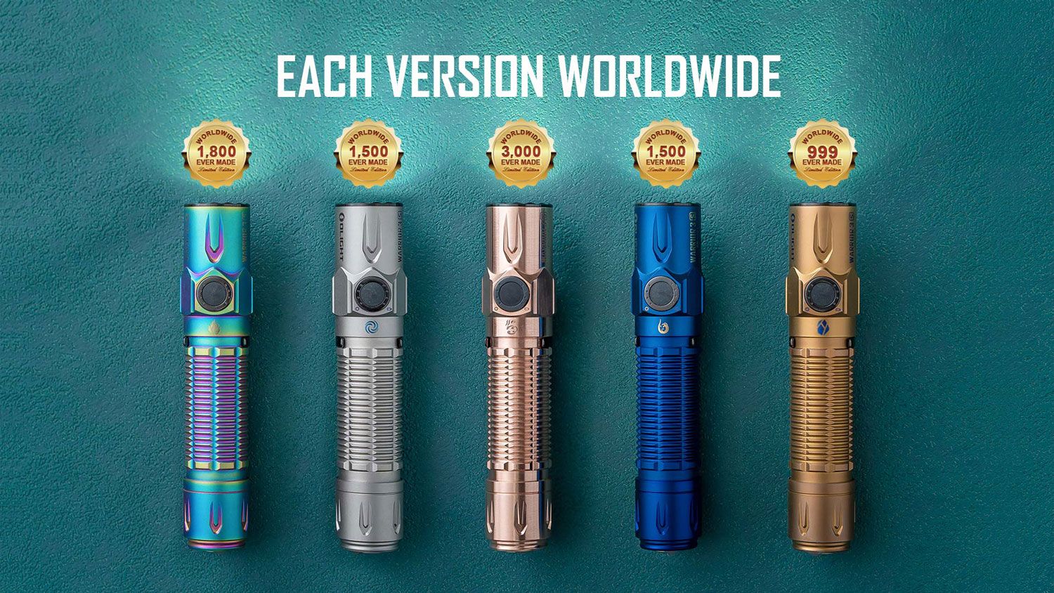 Olight Limited Edition Warrior 3S Ti Five Elements 