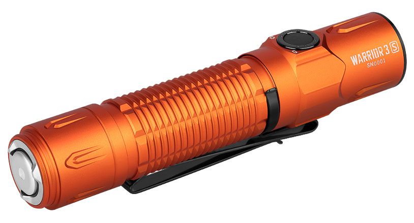 Olight Warrior 3S Limited Edition Tactical Rechargeable LED Flashlight,  Orange, 2300 Max Lumens